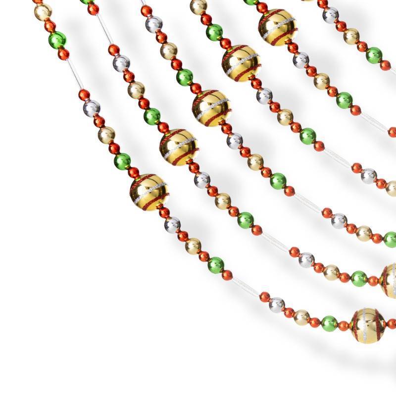 lot 7009 image: Klikel Christmas Acrylic Gold Garland 10 Feet Long