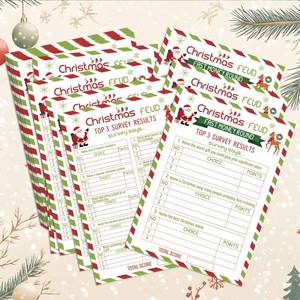lot 9247 image: OXEDP Christmas Family Feud Game, Christmas Party Games, Christmas Games for Family Party, Christmas Games for Adults, Christmas Party Activity-CHMTXF01