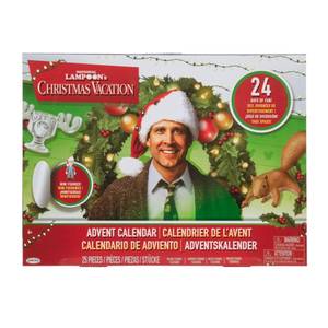 lot 10895 image: Christmas Vacation Advent Calendar Holiday Calendar with (8) 1.5-Inch Scale Character Action Figures & Accessories, 24 Day Surprise Countdown with Pop-Up Environment