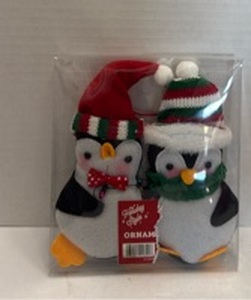 lot 10944 image: Holiday Style Penguin Ornament 2-Pack