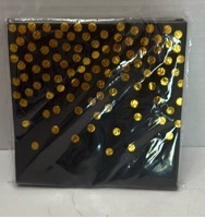 lot 110423 image: Black Gold Polka Dot Decorative napkins