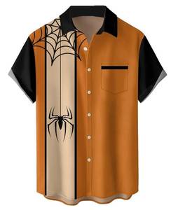 lot 9188 image: Hodaweisolp Mens Holiday Shirts Funky Button Down Costume Graphic T Shirts - Size M - Retail $20