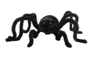 lot 9220 image: Haunted Hill Farm 1.0-ft Freestanding Talking Lighted Archina Spider Animatronic