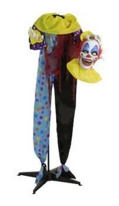 OTTO Animated Clown Decorative Figure 3 AA Battery Operated Haunted Hill Farm