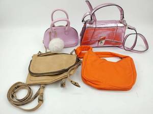 lot 4204 image: Aldo Colorblock Crocodile Embossed Handbags (4-Piece Lot)