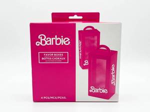 lot 4213 image: Barbie Favor Boxes Set of 4 Party Supplies