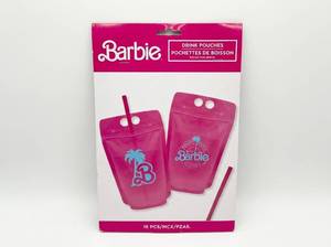 lot 4215 image: Barbie Drink Pouches 16.9 fl oz - Pack of 16