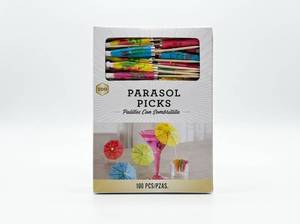 lot 4216 image: Parasol Picks 100 Count Decorative Cocktail Picks