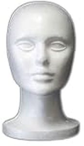 lot 4228 image: Beautys Bin Foam Bald Mannequin Head Female