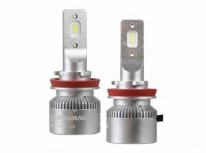 lot 4230 image: Sylvania H11 LED Powersport Headlight Bulbs 2-Pack  Retail $94.75