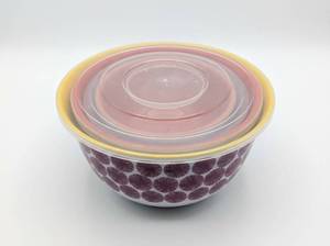 lot 4246 image: The Pioneer Woman Traveling Vines Melamine Nesting Mixing Bowl Set
