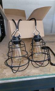lot 4276 image: Hanging Kitchen Light Sconces