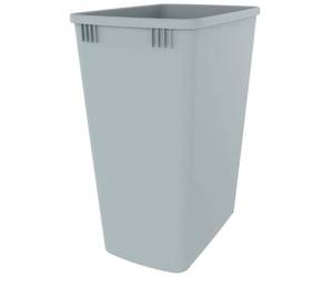 lot 64687 image: Rev-a-shelf 32 qt Garage Can with Lid for Pull Out Shelf - Retail $50