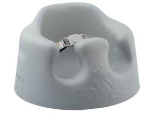 lot 64688 image: Bumbo Baby Soft Foam Infant Floor Seat, Ages 3 to 12 Months, Comfortable Contoured Support, 3 Point Adjustable Harness, Lightweight - Retail $60