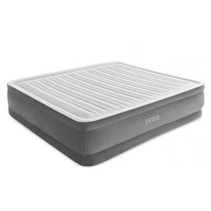 lot 64693 image: Intex 18  Inflatable Elevated Premium Comfort Airbed w Built-In Pump  King - Retail $72
