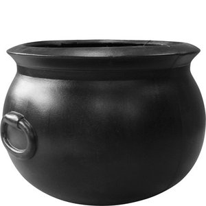 lot 64696 image: Union Products 16 Inch Witch Cauldron Halloween Decoration  Black - Retail $38