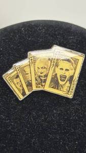lot 95 image: Joker & Harley Quinn Playing Cards Enamel Pin