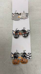 lot 96 image: Halloween Earrings Set - 3 Pairs