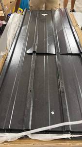 lot 156 image: Ribbed Metal Roofing Panels (54 inches Long, 22 inches Wide)