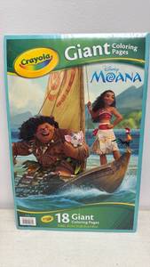 lot 166 image: Crayola Giant Coloring Pages Disney Moana 18 Pages 12.75 x 19.5 in