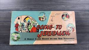 lot 116 image: Parker Brothers Going to Jerusalem Bible Game Based on New Testament