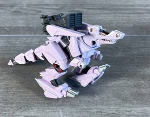 lot 176 image: Transforming Robot Action Figure White Black Articulated Poseable