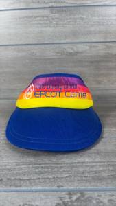 lot 189 image: Walt Disney World EPCOT Center Visor Cap Blue Rainbow