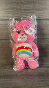 lot 191 image: Care Bears Cheer Bear Plush Toy Pink Rainbow 14 inch