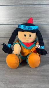lot 198 image: Gibson Greetings Native American Doll Plush Toy 1995 1299QR500-0011