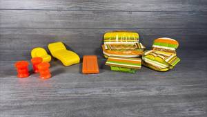 lot 226 image: Miniature Dollhouse Patio Furniture Set&nbsp