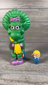 lot 235 image: Barney Baby Bop Toy Bank with Smaller Figure