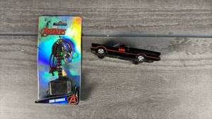 lot 236 image: Marvel Avengers Thor Hammer Keychain and Batman Car