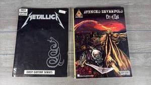 lot 238 image: Metallica and avenged sevenfold Guitar Books
