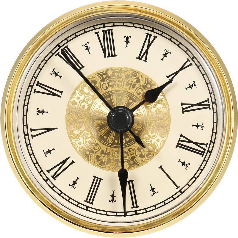 lot 73711 image: 2.8 Inch 70 mm Mini Quartz Clock Insert Round Clocks - Retail $10