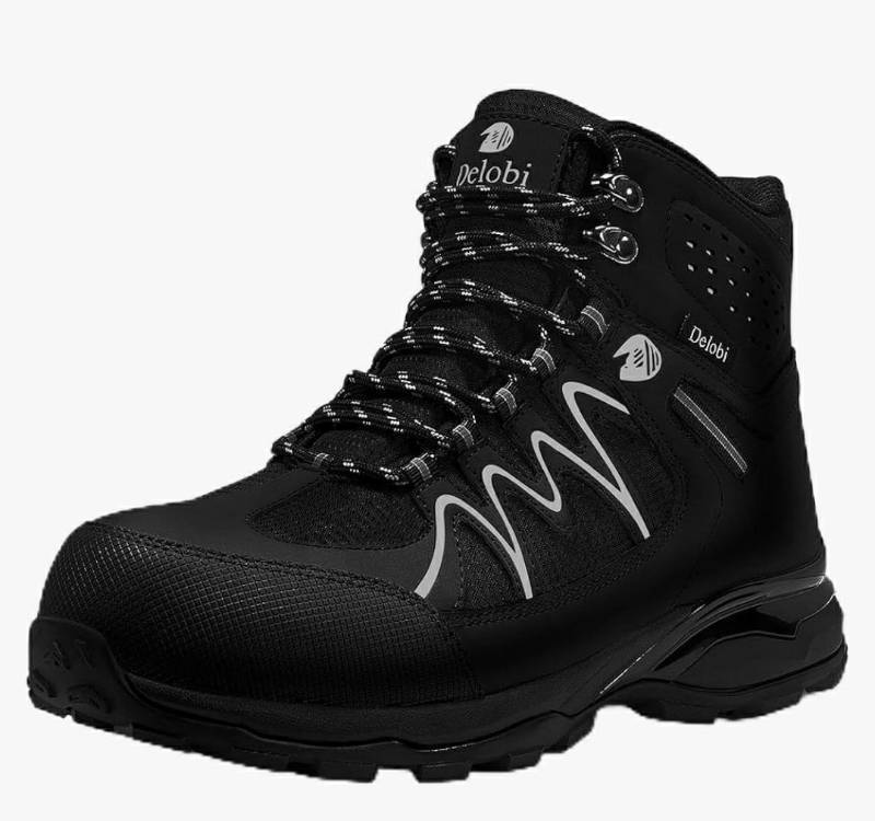 lot 59262 image: Steel Toe Work Boots for Women, Insulated Work Boots, Lightweight Comfortable Safety Toe Shoes for Construction Workers, Size 7. - Retail $70