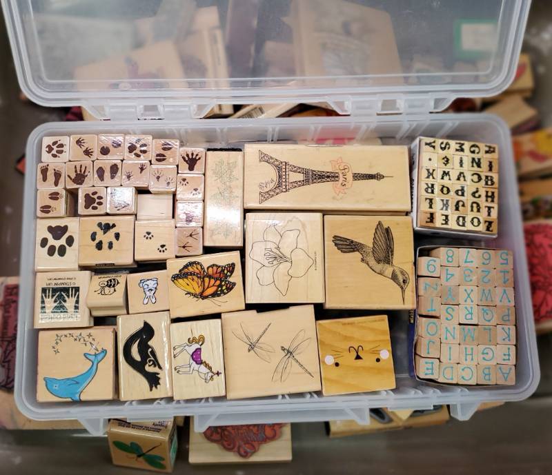 lot 59227 image: Various Stamps, Special Occasions, Holidays, Seasonal, Arts, Crafts, Office, School. - Retail $100