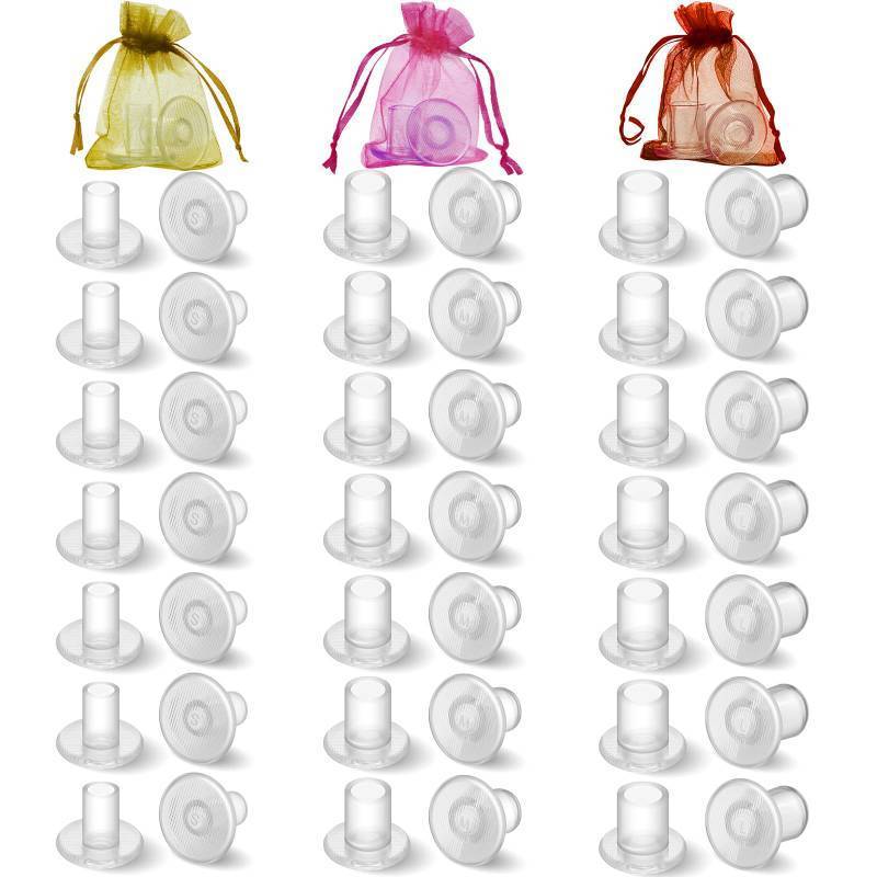 lot 39100 image: Heel Protectors for Grass, 21 Pairs, 4 Sizes, Clear - Retail $20