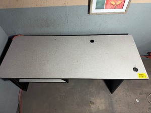 lot 35261 image: Light Grey Rectangle Desk.