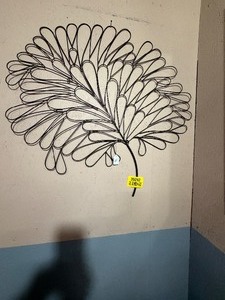 lot 35262 image: Large black wire botanical