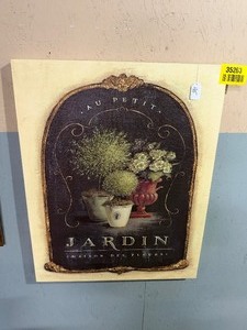 lot 35263 image: Jardin marision des fleure canvis