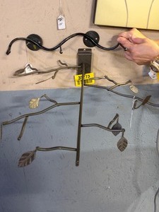 lot 35273 image: Iron Branch & Leaf Wall sculpture