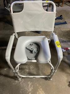 lot 35232 image: Rolling shower commode chair