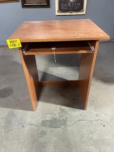 lot 35249 image: Small Computer Stand With Key Board Tray.