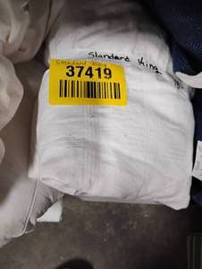 lot 37419 image: BEDDING STANDARD KING SHEET COLOR WHITE