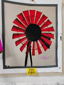 lot 37450 image: BEAUTIFUL WINDMILL PICTURE.