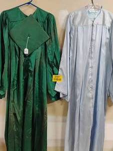 lot 37451 image: VINTAGE GRADUATION CAP & GOWN.