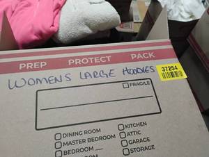 lot 37254 image: WOMEN LARGE HOODIES