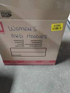 lot 37255 image: WOMENS MED HOODIES
