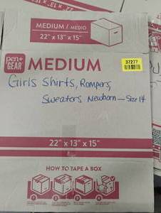 lot 37277 image: GIRLS SHIRTS ROMPERS SWEATERS NEWBORN SIZE 14