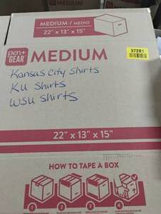 lot 37281 image: KANSAS CITY SHIRTS KU SHIRTS AND WSU SHIRTS